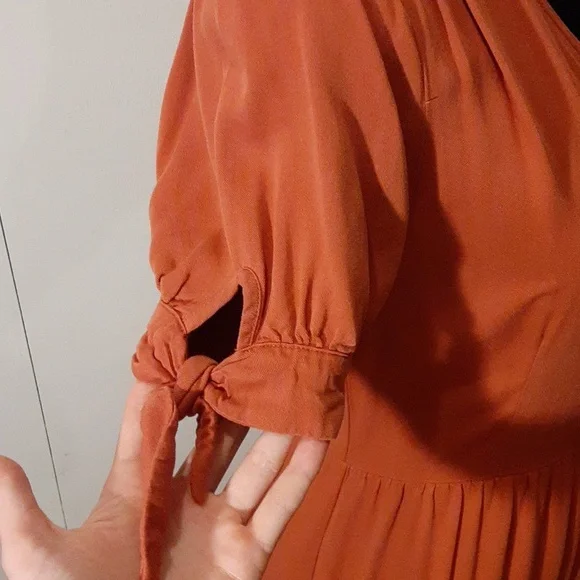 One Clothing burnt orange dress - Picture 3 of 5